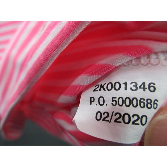 Vineyard Vines Women's XS Sankaty Striped Pink White Polyester Blend Top - Picture 9 of 10